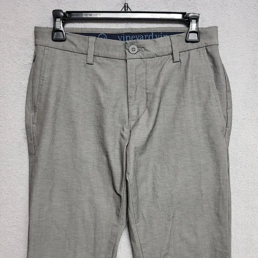 Vineyard Vines On The Go Pant Mens 28x29 Gray OTG Performance Stretch Casual